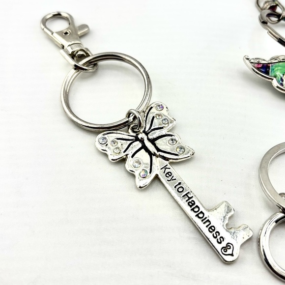Butterfly Keychain & Purse Charm Bundle - Lot of 3 - Picture 5 of 7